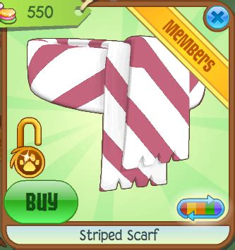 animal jam striped scarf worth.